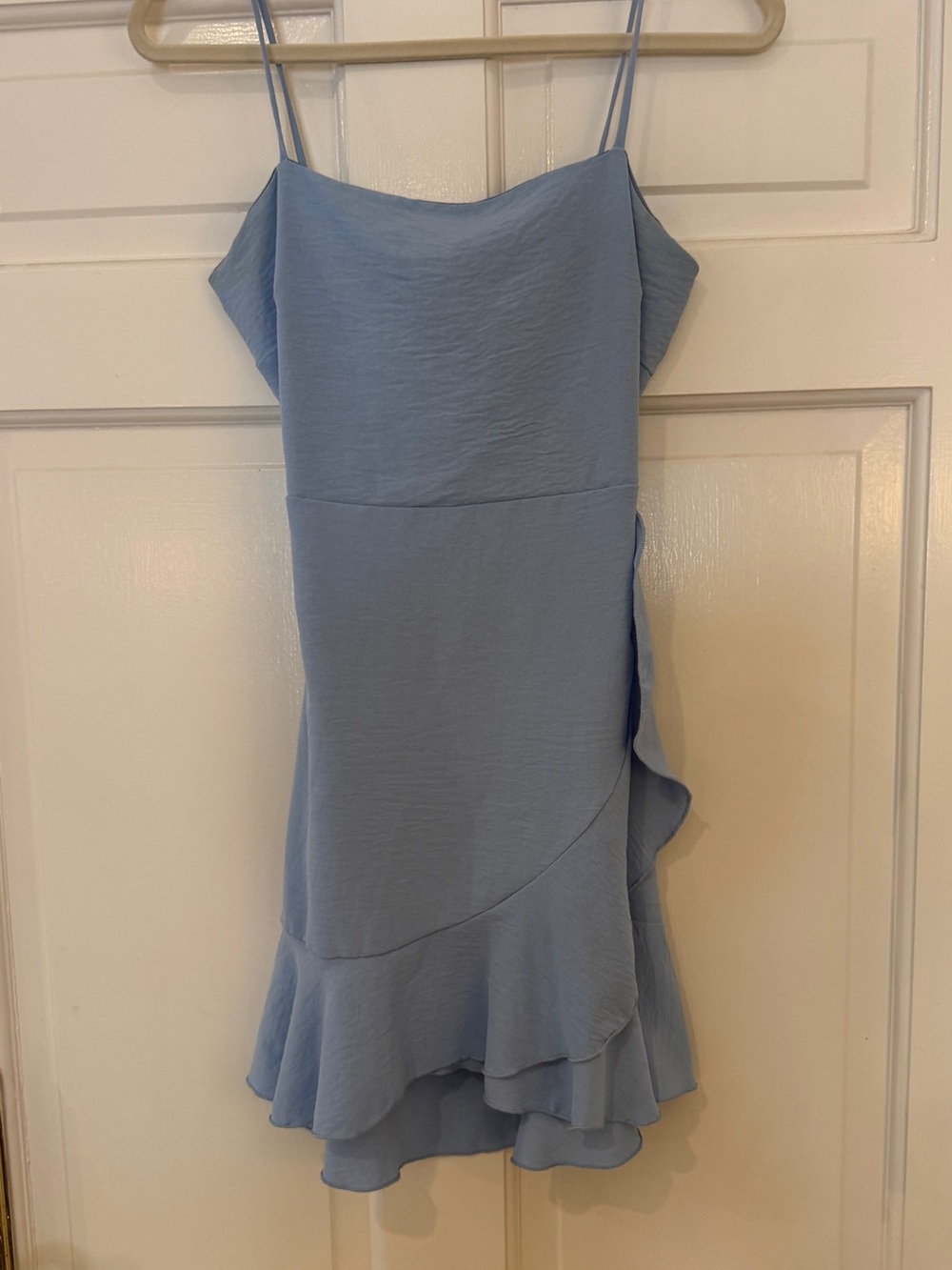 Lovely Day Sky Blue Ruffle Dress